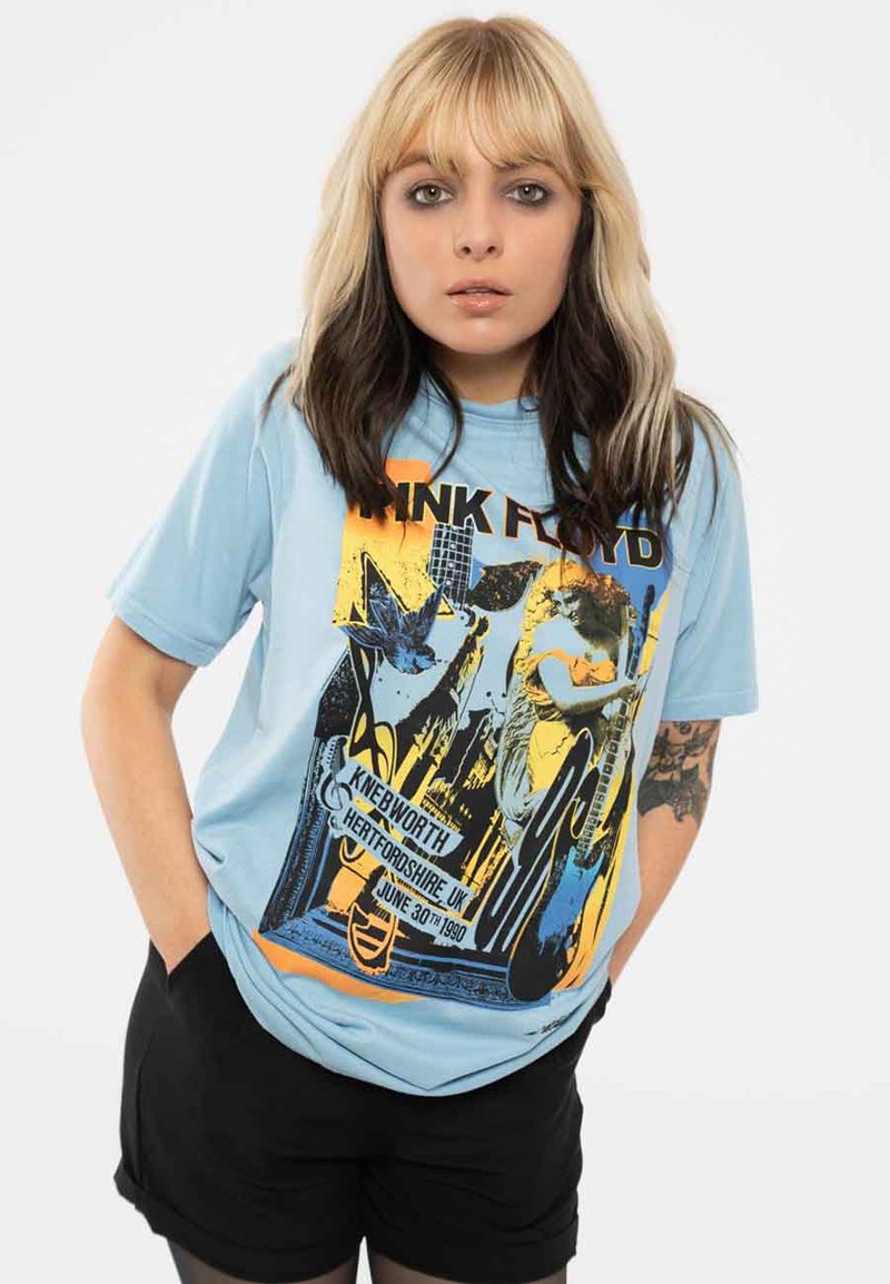 Paradiso Clothing PINK FLOYD KNEBWORTH LIVE - Print T-shirt - blue