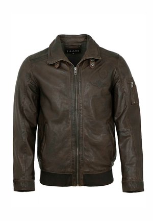 ROBIN - Lederjacke - braun