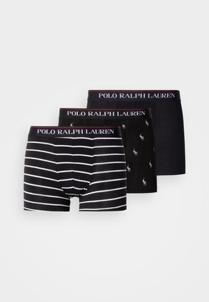 Polo Ralph Lauren CLASSIC TRUNK 3 PACK - Boxer alsónadrág - black