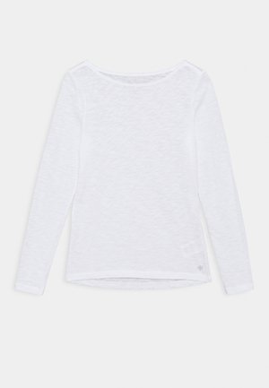 LONG SLEEVE BOAT NECK - Top s dlouhým rukávem - white