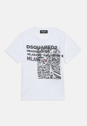Dsquared2 SLOUCH FIT - Print T-shirt - white