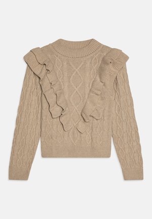 VICTOIRE JUMPER - Strikkegenser - pale taupe melange