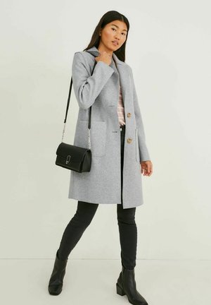 Mantel - light gray-melange