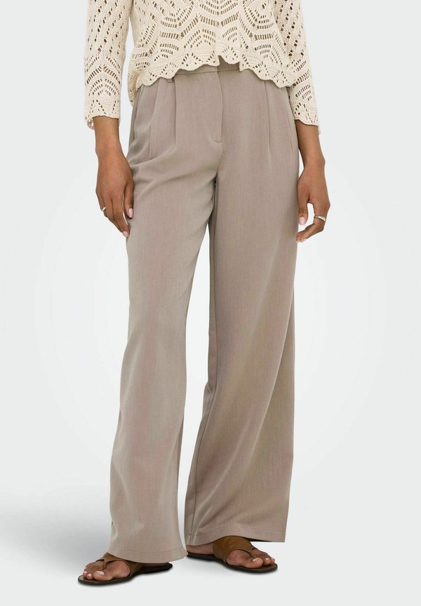 ONLHATTIE GERADE GESCHNITTEN - Stoffhose - taupe gray