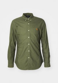 SLIM FIT GARMENT-DYED OXFORD SHIRT - Cămașă - new olive