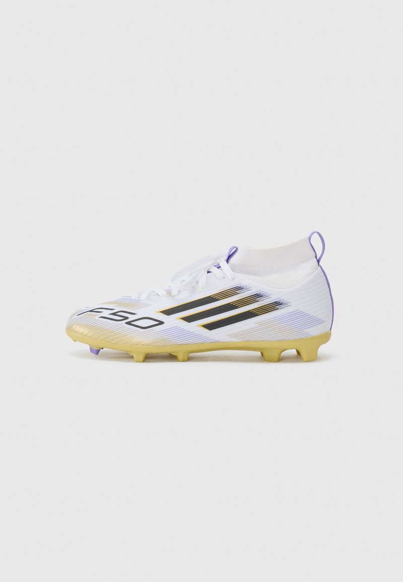 adidas Performance - F50 LEAGUE - Scarpe da calcetto con tacchetti - white/core black/gold-coloured, Ingrandire