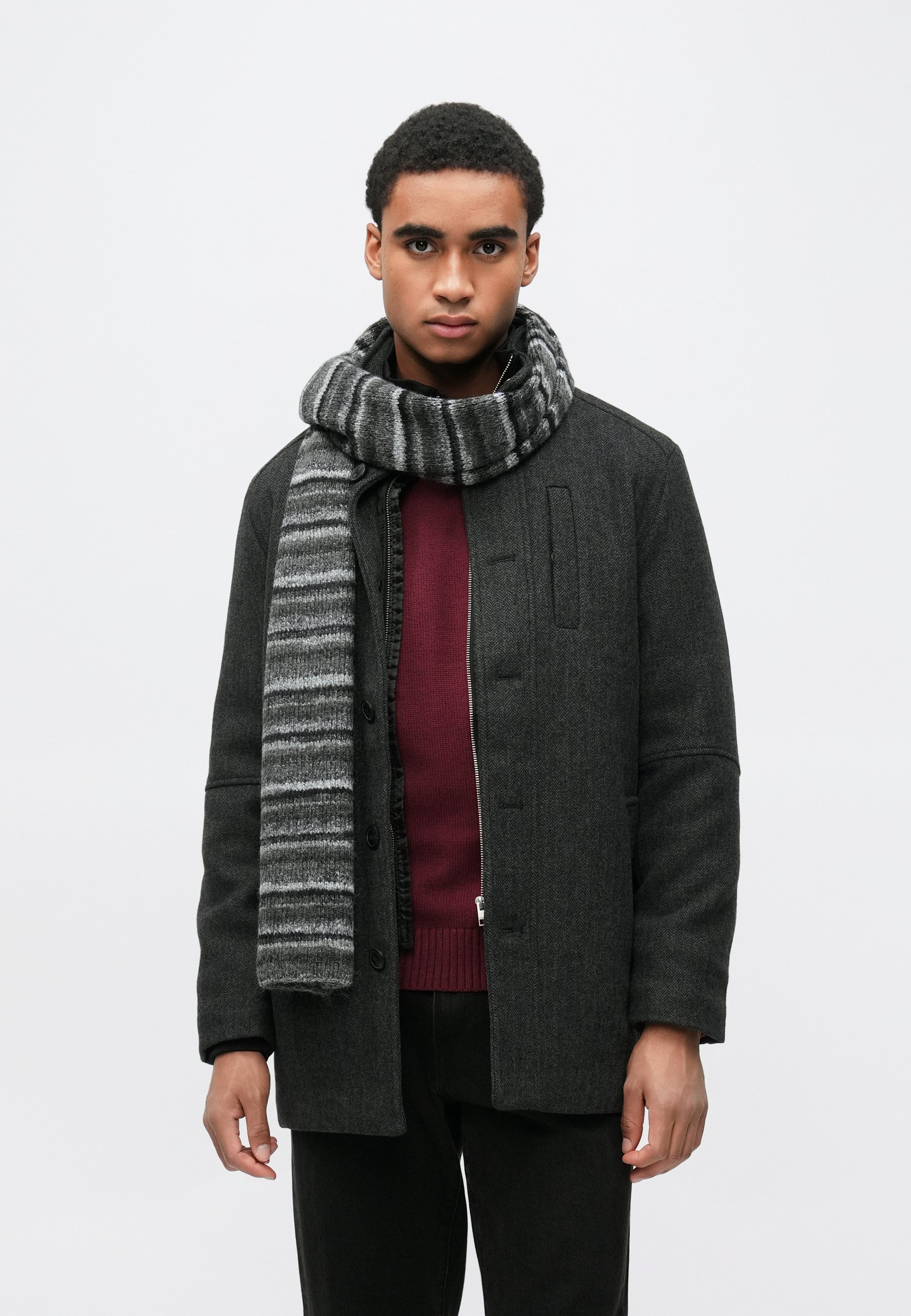 Jack & Jones PREMIUM JPRDUANE - Winter coat - dark grey melange