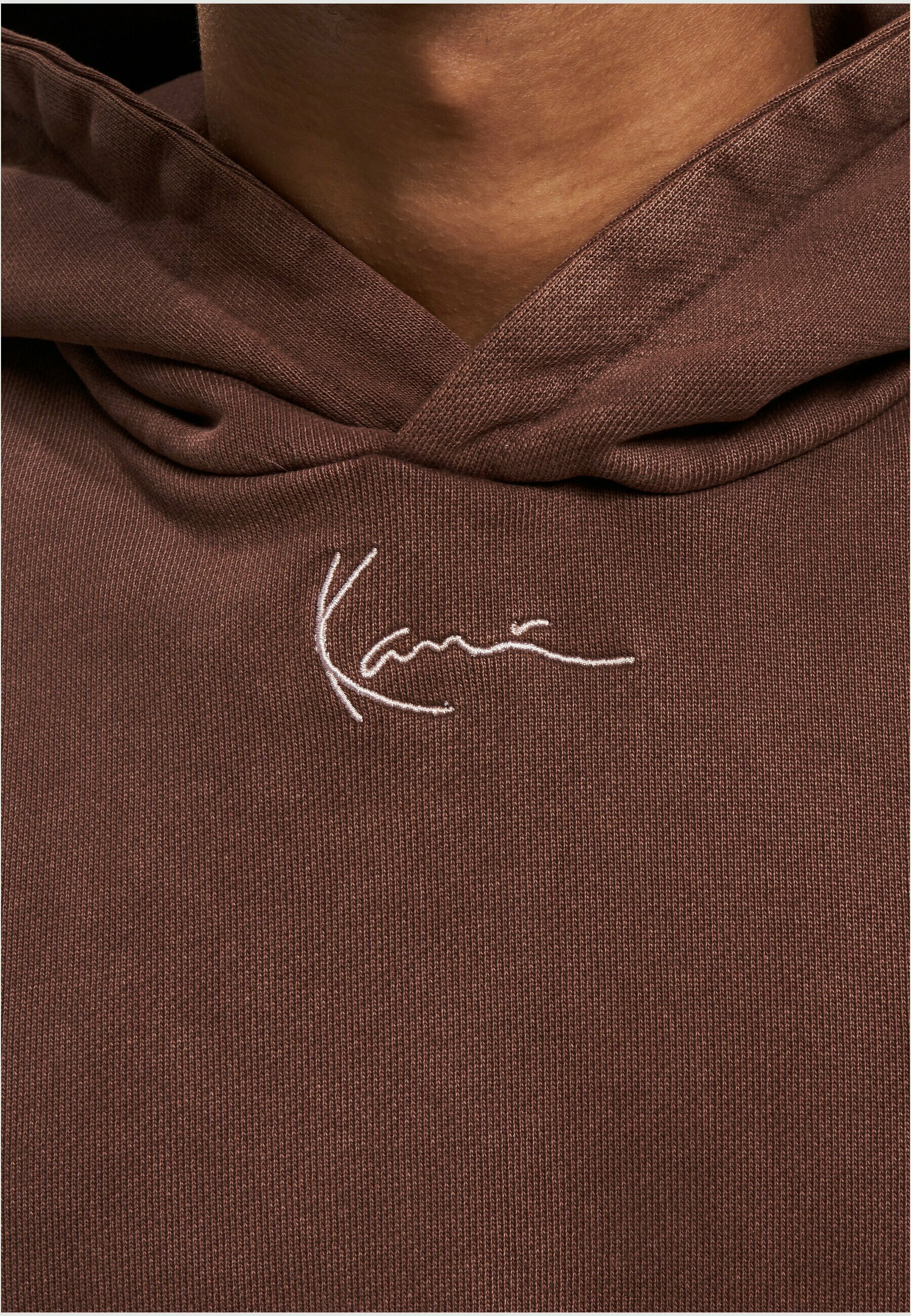 Karl Kani SMALL SIGNATURE OS HEAVY SWEAT WASHED - Hoodie - brown