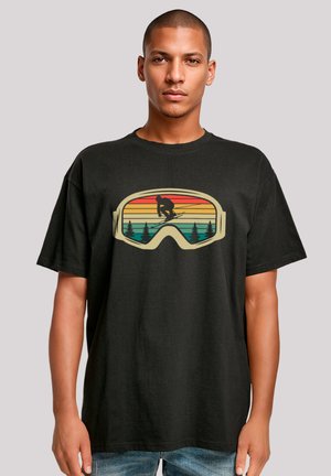 RETRO SKIBRILLE WINTERS - T-Shirt print - schwarz