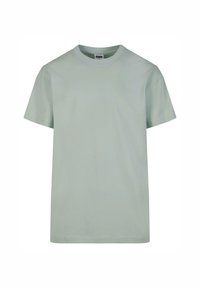 Svijetlozeleni pamučni T-shirt, kratki rukavi, okrugli izrez, jednobojan, glatke teksture, ležeran dizajn, bez vidljivih uzoraka ili akcenta.