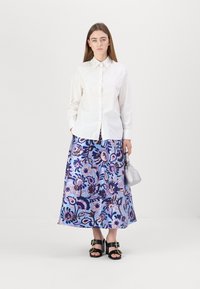 kate spade new york AUTUMN PAISLEY EMBROIDERED SHIRT - Pogājama blūze - fresh white