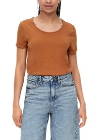 QS O SHAPE - T-shirt basique - zimt