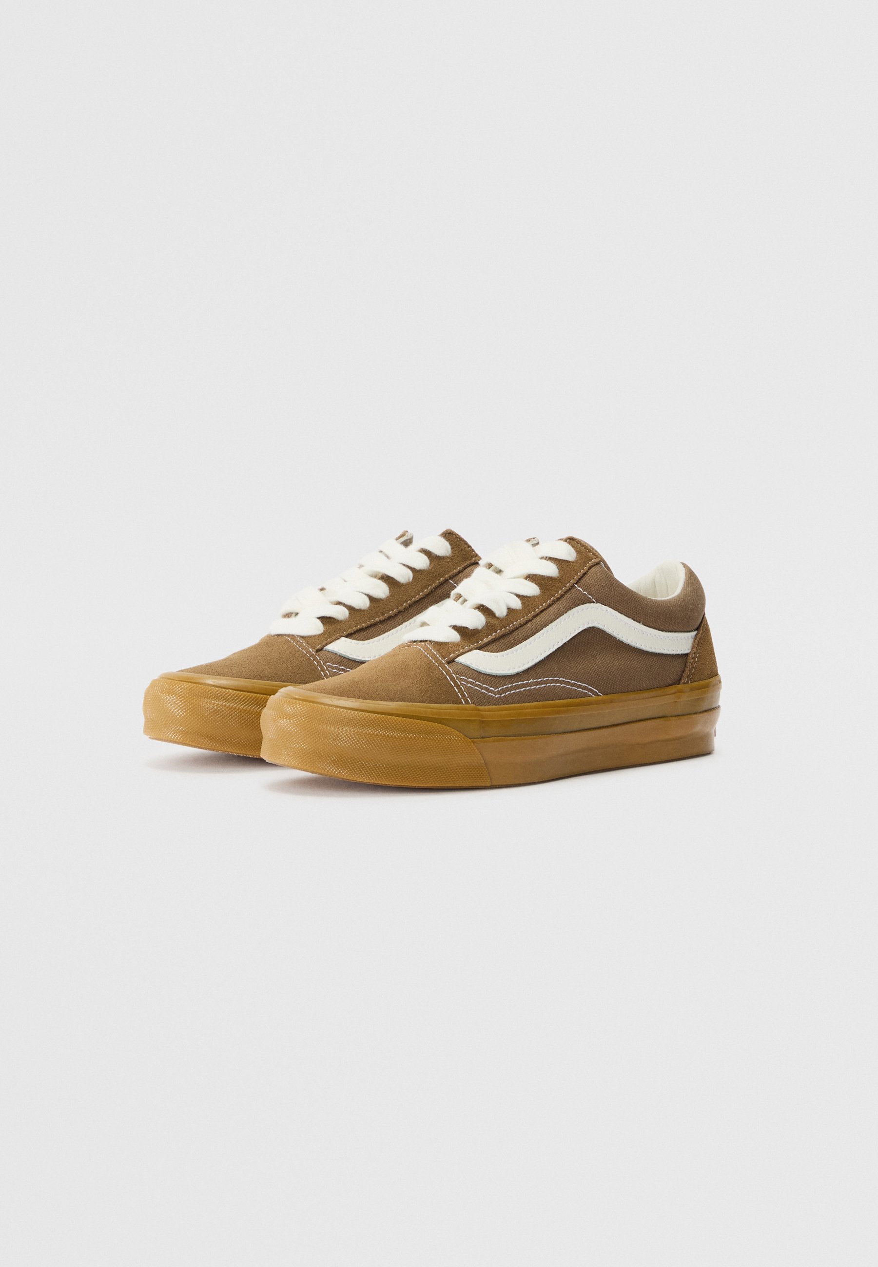 Vans PREMIUM OLD SKOOL - Trainers - gum sepia/khaki - Zalando.co.uk