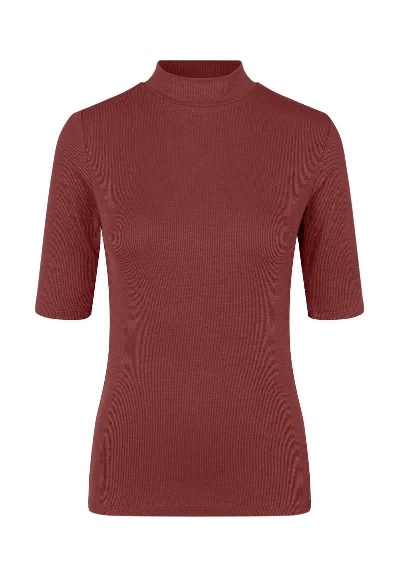 Modström T-shirt basic bordeauxrood Modström T-shirt basic bordeauxrood