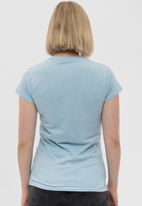 Paradiso Clothing KISS VINTAGE STARS LOGO SKINNY  - Print T-shirt - light blue