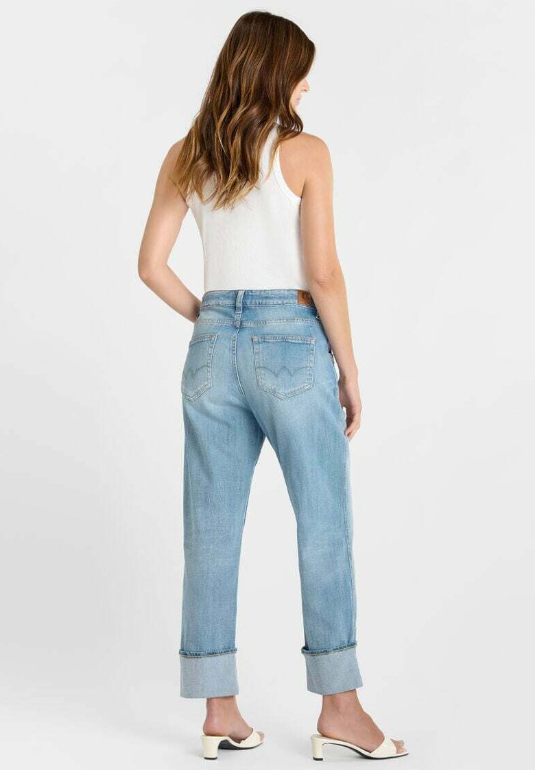 Le Temps des Cerises Losse jeans, L 400/60 Girlfriend hoge taille, Blauw, 24W