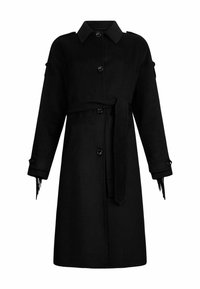 WITH FRINGES - Trench - black