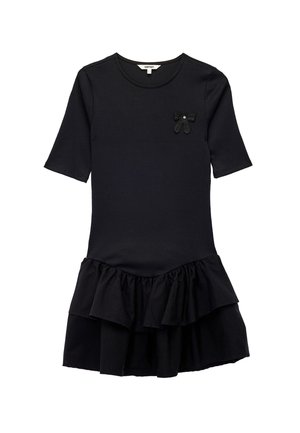 RUFFLE MINI - Neulemekko - black
