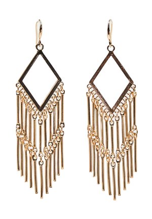 DIAMOND-SHAPED DANGLE - Orecchini - gold-coloured