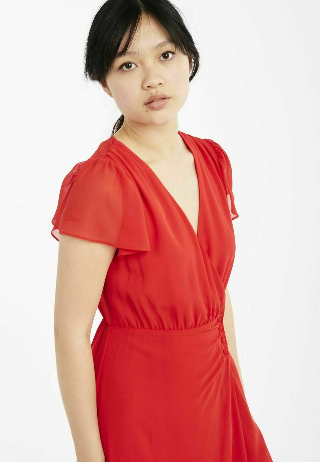 NAF NAF Vestido largo - red/rojo - Zalando.es