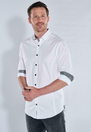 ENGBERS GERMANY LANGARM MIT EDLEN TAILLIERUNGS - Shirt - reinweiss