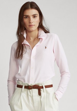 STRIPED OXFORD SHIRT - Paitapusero - carmel pink/white