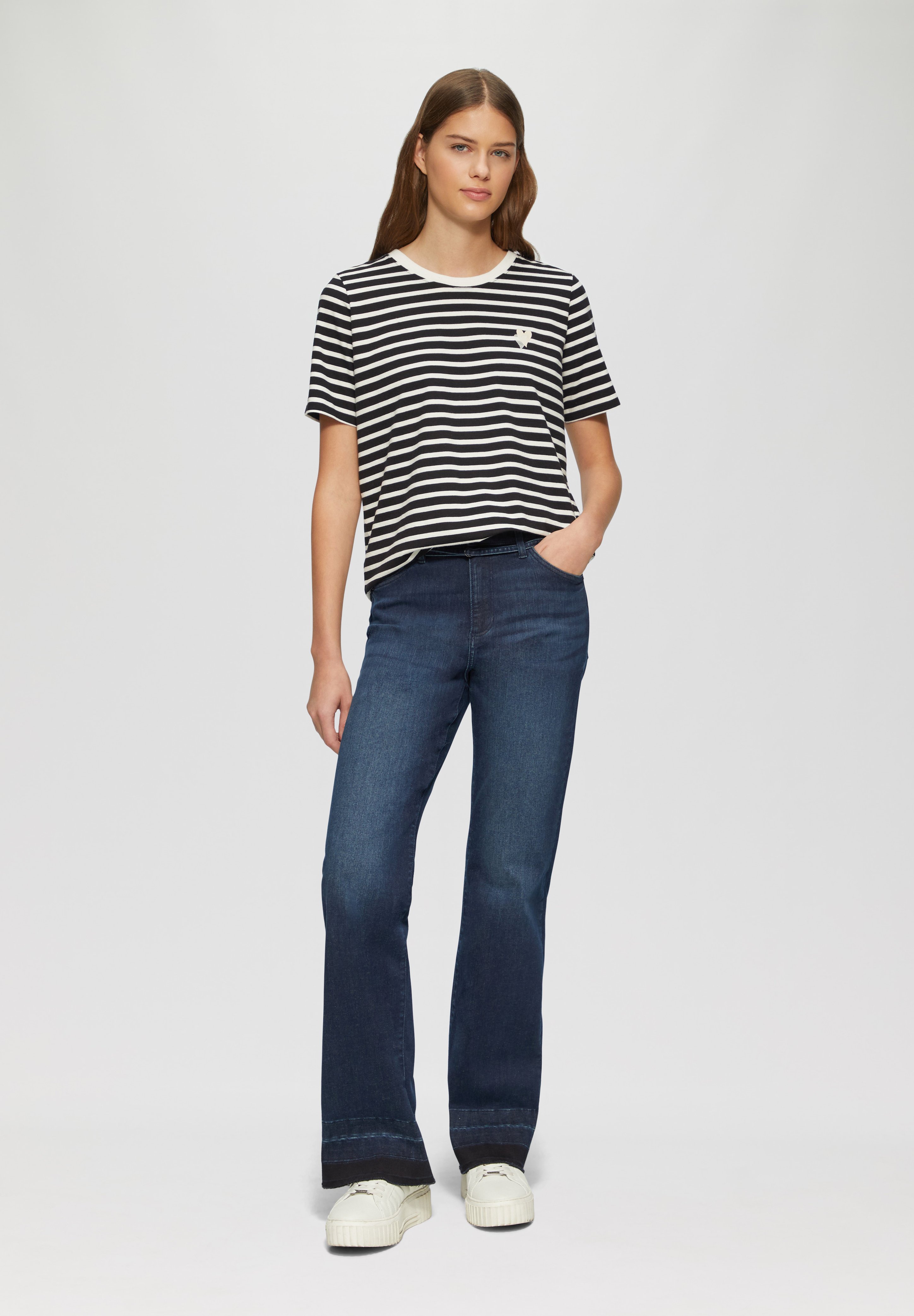 S.Oliver Damen T-Shirt Gestreift – Lässiges Basic Mit Streifen-Design Für Den Alltag