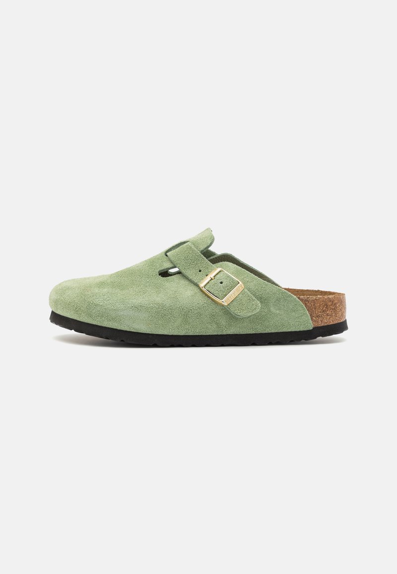 Birkenstock BOSTON NARROW - Pantofole - green tea