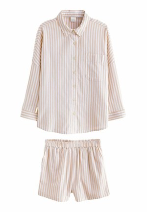 Next SET  - REGULAR FIT - Shorts - beige stripe