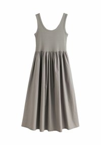 THE SET REGULAR FIT - 2 PACK MIX MIDI - Freizeitkleid - black taupe