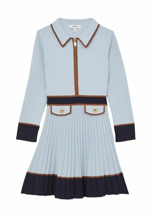 Svetríkové šaty - pale blue