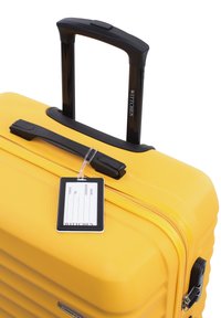 WITTCHEN LARGE SUITCASE WITH LUGGAGE TAG FROM ABS - Trolley - yellow