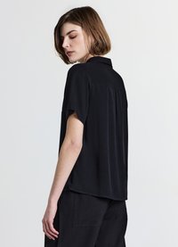 Calliope TINTA UNITA - Camicia - ultrablack