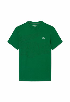 Lacoste Sport, ULTRA DRY CROCODILE PRINT SPORT T-SHIRT - Camiseta estampada - vert   noir-yxt