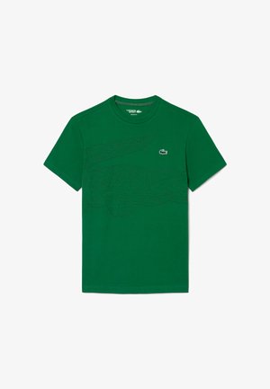 Lacoste Sport, ULTRA DRY CROCODILE PRINT SPORT T-SHIRT - T-shirt con stampa - vert noir-yxt