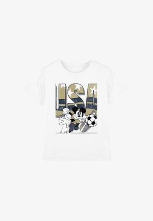 Disney, MICKEY MOUSE USA SOCCER UNISEX - T-Shirt print - white