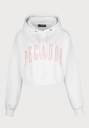 Pegador, BONITA OVERSIZED CROPPED HOODIE - Hoodie - white