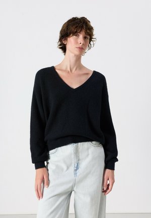 American Vintage, AMERICAN VINTAGE STRICKPULLOVER DAMSVILLE - Maglione - noir