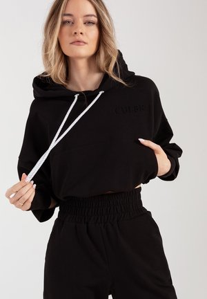 CUL8R HOUSTON CROP BOXY   - Hoodie - black