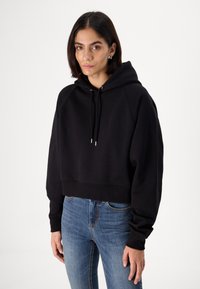 Gap Tall ULTRA CROP HOODIE - Ikdienas džemperis - true black