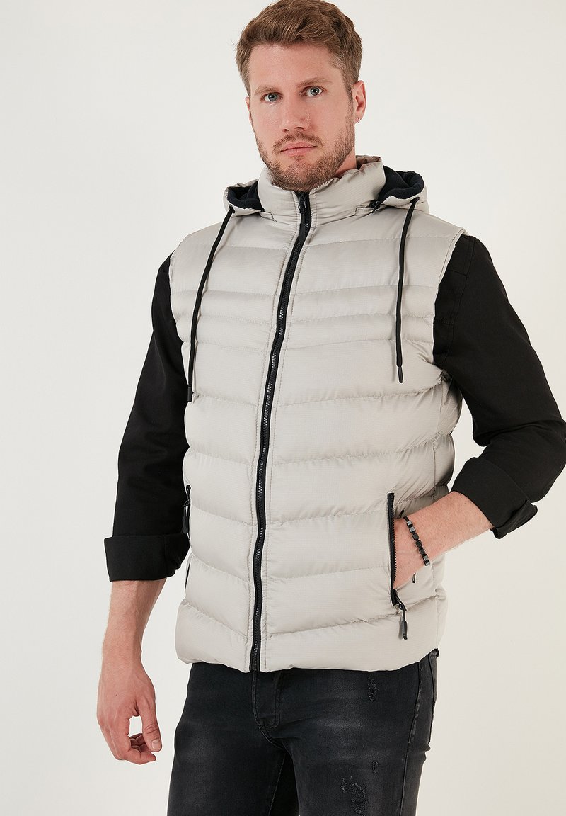 Buratti REGULAR FIT - Väst - stone