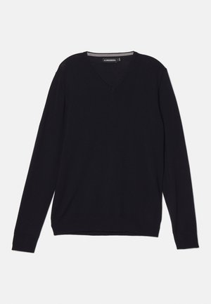 J.LINDEBERG LYMANN V NECK - Strickpullover - navy