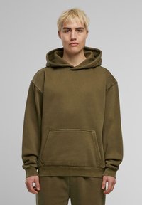 Urban Classics VINTAGE HEAVY - Mikina s kapucí - warmkhaki