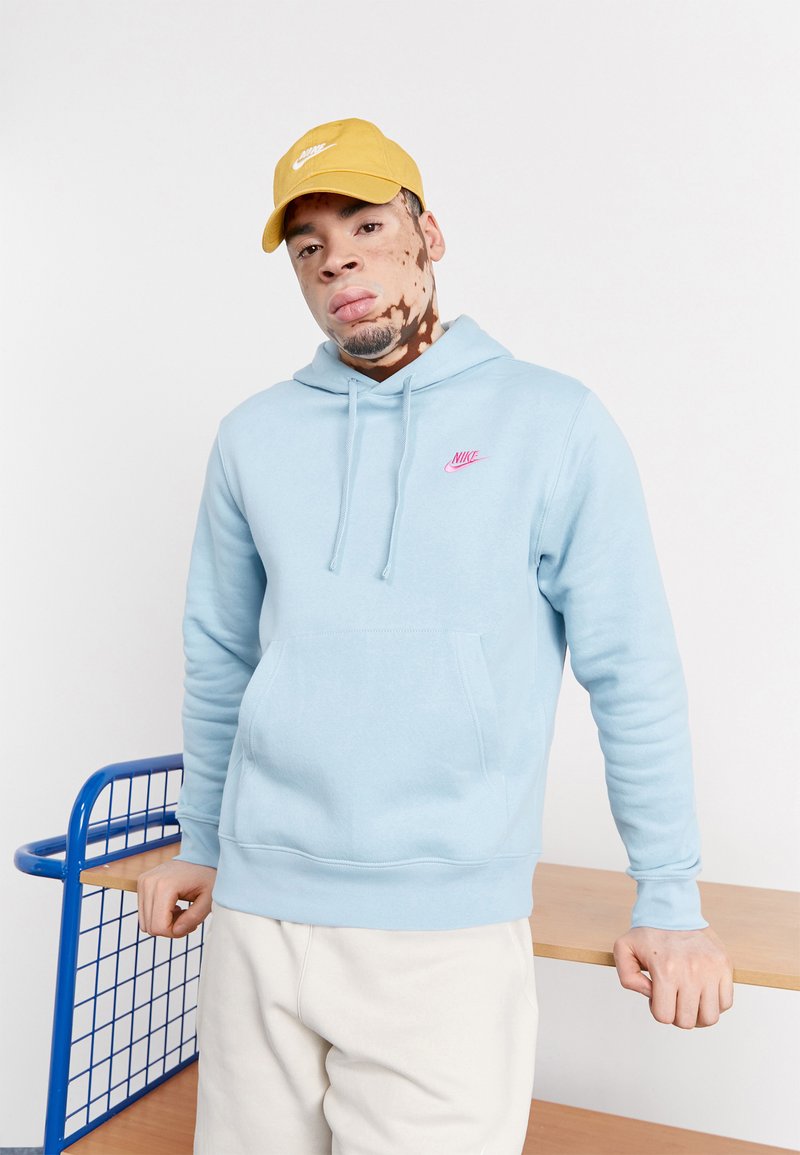 Nike Sportswear CLUB HOODIE Felpa con cappuccio ocean bliss/playful pink/celeste Zalando.it