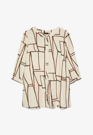 Fiorella Rubino, BLUSA STAMPA GEOMETRICA - Blouse - beige