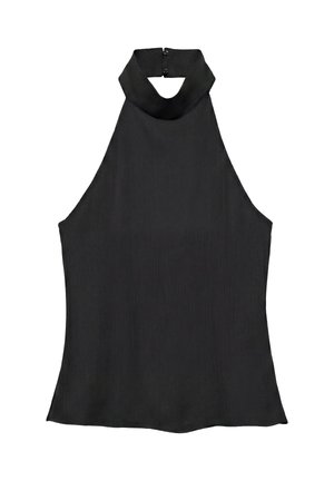 PULL&BEAR, FLOWING HALTER - TOP - Blouse - black