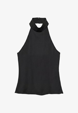 PULL&BEAR, FLOWING HALTER - TOP - Blouse - black