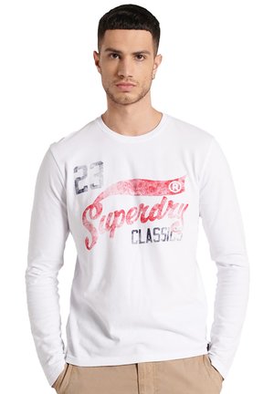 COLLEGIATE GRAPHIC - T-shirt à manches longues - brilliant white