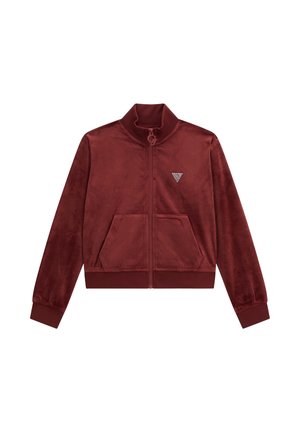 Sweat zippé - weinrot