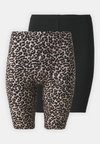 ONLLIVE LOVE CITY 2 PACK - Legingi — bikses - black/gingerroot